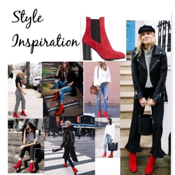 🌟❤️Barney’s New York Red Suede Boots - 🇮🇹 Made in Italy (38) - Picture 5 of 16